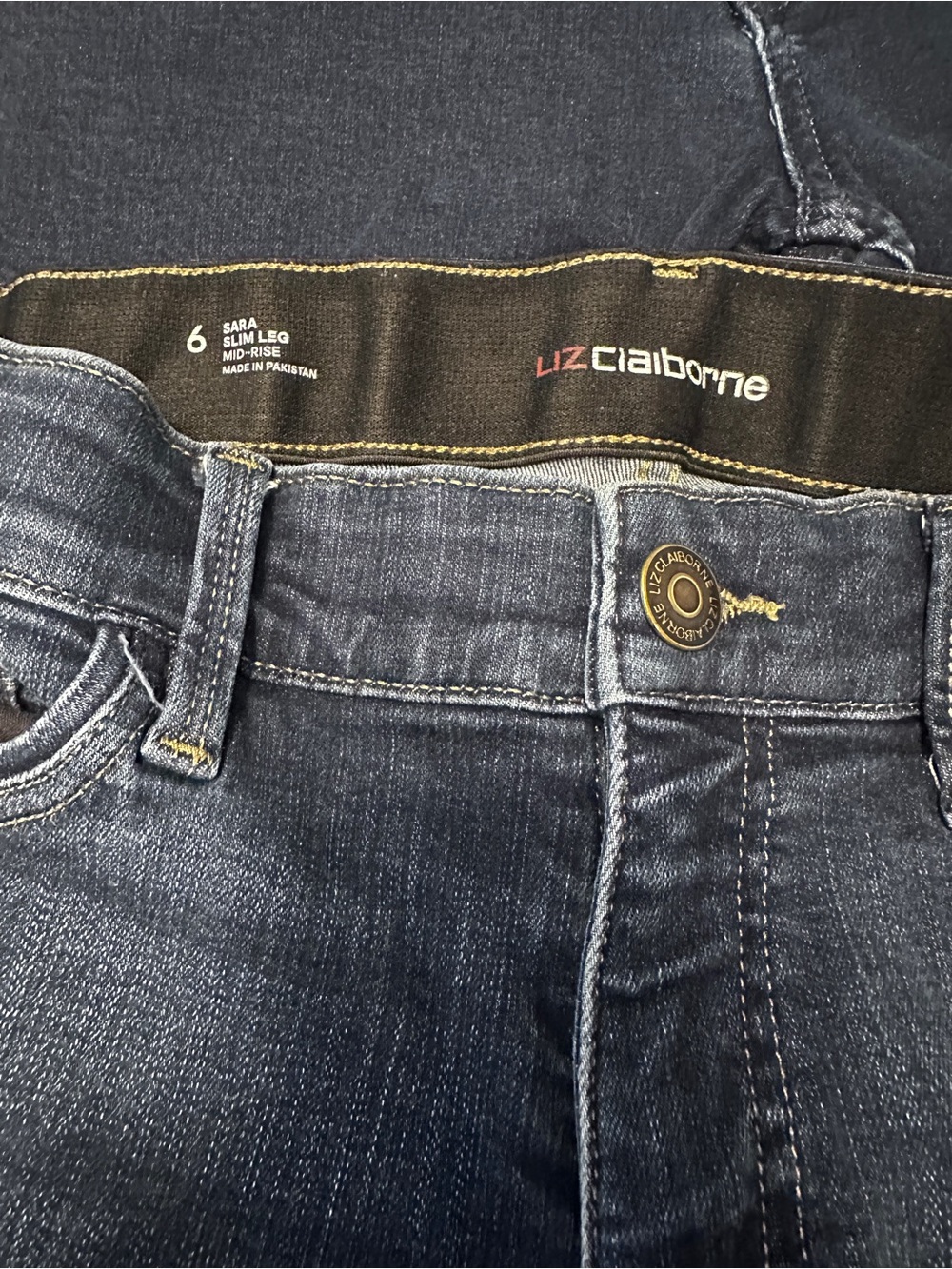 Liz Claiborne 6/8 Sara Medium Blue Skinny Jean - Picture 5 of 5
